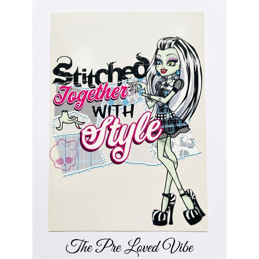 Panini Monster High Doll 4" x 6" Photo Trading Card No.093 Frankie Stein